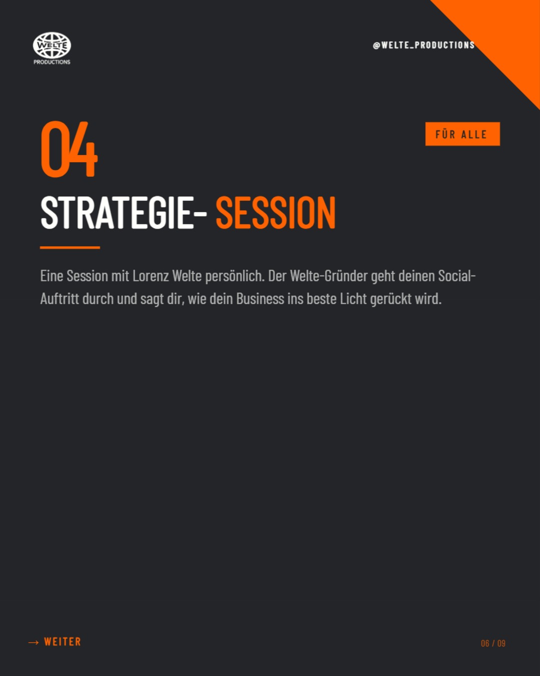Strategie-Session mit Lorenz Welte persönlich